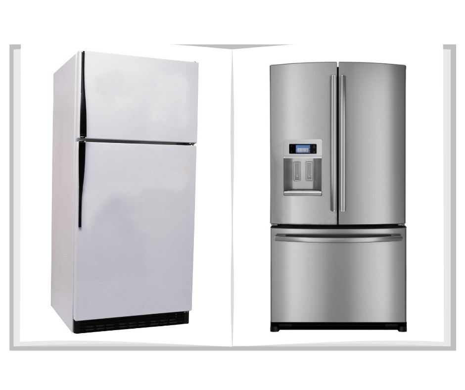 White-and-stainless-steel-refrigerator-appliances