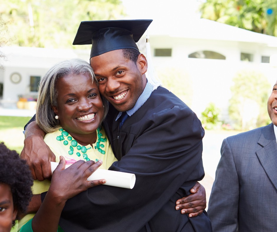 graduation with parents