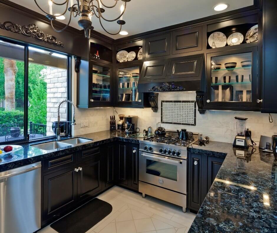brown kitchen