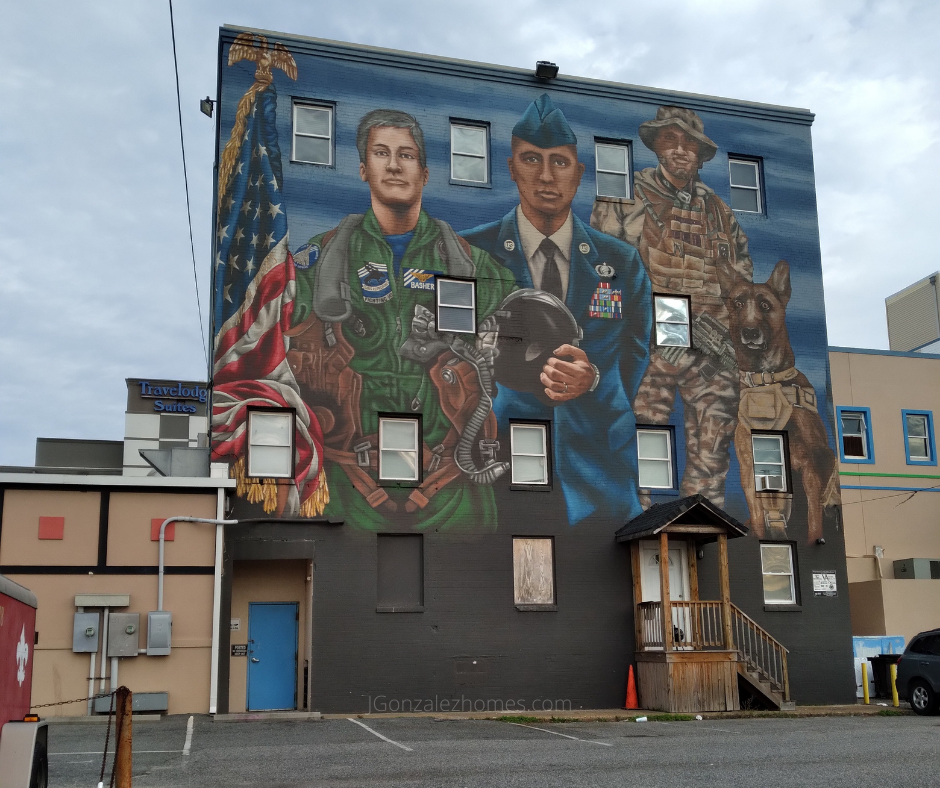 Virginia Beach military mural